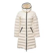 Pre-owned Nylon outerwear Moncler Pre-owned , White , Dames