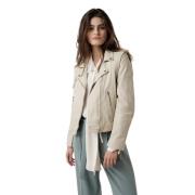 Elegante Off White Leren Jack Alter Ego , Gray , Dames