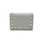 Pre-owned Leather wallets Valentino Vintage , Gray , Dames