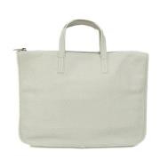 Pre-owned Leather handbags Loewe Pre-owned , White , Dames