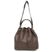 Pre-owned Leather shoulder-bags Louis Vuitton Vintage , Brown , Dames