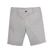 Katoenen Bermuda Shorts in Pomice Berwich , Gray , Heren