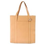 Pre-owned Leather shoulder-bags Cartier Vintage , Beige , Dames