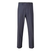 Elegante wolblend chino broek Eurex , Gray , Heren