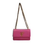 Mini Ketting Leren Tas Goud Gaëlle Paris , Pink , Dames