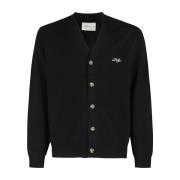 Grappige Cardigan Drole de Monsieur , Black , Heren