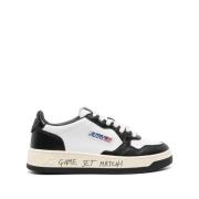 Zwarte Sneakers met Logo Patch Autry , Black , Dames