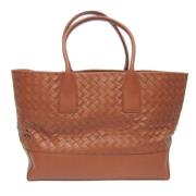 Pre-owned Leather totes Bottega Veneta Vintage , Brown , Dames