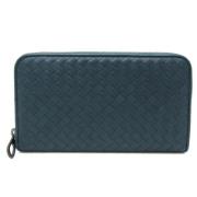 Pre-owned Leather wallets Bottega Veneta Vintage , Green , Dames