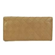 Pre-owned Leather wallets Bottega Veneta Vintage , Brown , Dames