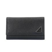 Pre-owned Leather wallets Prada Vintage , Black , Unisex
