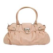 Pre-owned Leather handbags Salvatore Ferragamo Pre-owned , Pink , Dame...