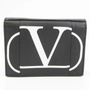 Pre-owned Leather wallets Valentino Vintage , Black , Dames