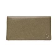 Pre-owned Leather wallets Bvlgari Vintage , Brown , Dames