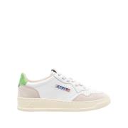 Lage Leren/Suède Witte Sneakers Autry , Multicolor , Dames