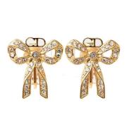 Pre-owned Metal earrings Dior Vintage , Yellow , Dames