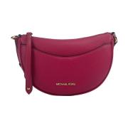 Stijlvolle Half Moon Crossbody Tas met Kaartsleuven Michael Kors , Pin...