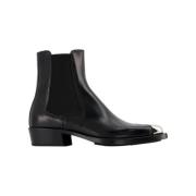 Leather boots Alexander McQueen , Black , Dames