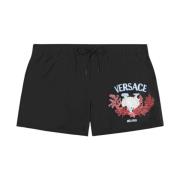 Zwarte Zee Zwembroek Boxer Versace , Black , Heren