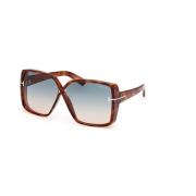 Groene Gradient Zonnebril Yvonne Model Tom Ford , Brown , Unisex