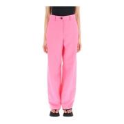 linnen blend broek Msgm , Pink , Dames