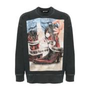 Zwarte Oversized Sweater The Game Of The Snake Palm Angels , Black , H...