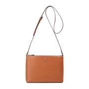 Pebbled Leren Crossbody Tas Warm Ginger Kate Spade , Brown , Dames