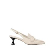 Elegante Ballet Slingback Schoenen Tory Burch , Beige , Dames