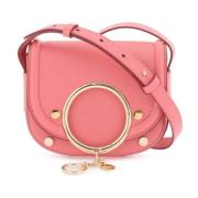 Graanleer Kleine Crossbody Tas See by Chloé , Pink , Dames