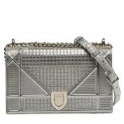 Pre-owned Leather dior-bags Dior Vintage , Gray , Dames