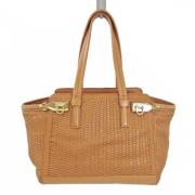 Pre-owned Plastic handbags Salvatore Ferragamo Pre-owned , Brown , Dam...