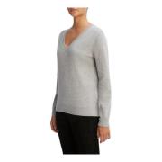 Grijze Cashmere Weekend V-Hals Trui Vince , Gray , Dames