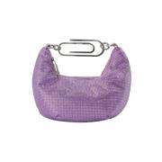 Fabric handbags Off White , Purple , Dames
