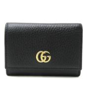 Pre-owned Leather wallets Gucci Vintage , Black , Dames