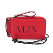 Pre-owned Leather wallets Valentino Vintage , Red , Dames