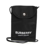 Pre-owned Nylon shoulder-bags Burberry Vintage , Black , Dames