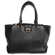 Pre-owned Leather handbags Salvatore Ferragamo Pre-owned , Black , Dam...