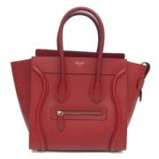 Pre-owned Leather handbags Celine Vintage , Red , Dames