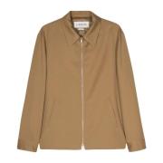 Bruine Wol Maatwerk Blouson Lanvin , Brown , Heren