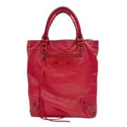 Pre-owned Leather balenciaga-bags Balenciaga Vintage , Red , Dames