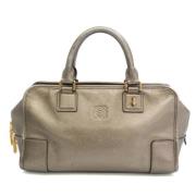 Pre-owned Leather handbags Loewe Pre-owned , Gray , Dames