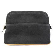 Pre-owned Cotton pouches Hermès Vintage , Black , Dames