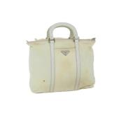 Pre-owned Nylon handbags Prada Vintage , Beige , Dames