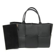 Pre-owned Leather handbags Bottega Veneta Vintage , Black , Dames