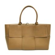 Pre-owned Leather handbags Bottega Veneta Vintage , Beige , Dames