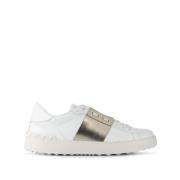 Bianco Platino Sneaker Stijl Valentino Garavani , White , Dames