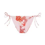 Koraal Print Zwem Slip Versace , Multicolor , Dames