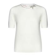 Stijlvolle Sweaters in Wit/Blauw Valentino , White , Dames
