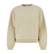 Zand Katoenen Sweatshirt Nanushka , Beige , Dames