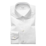 Twill Overhemd - Veelzijdige Stijl Eton , White , Heren